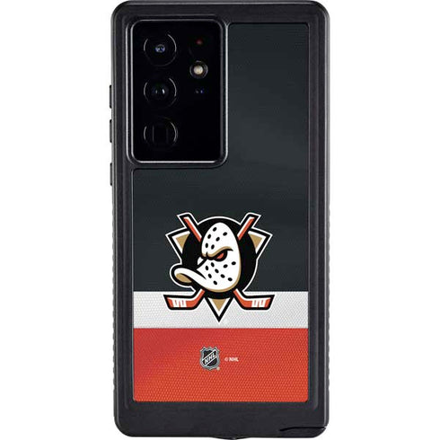 NHL Anaheim Ducks Jersey Galaxy S24 Ultra Waterproof Case