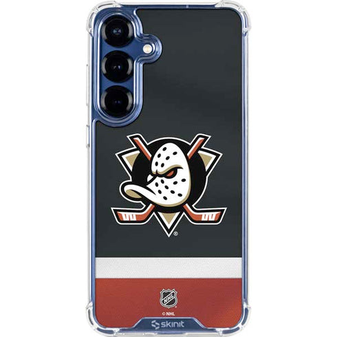 NHL Anaheim Ducks Jersey Galaxy S25 Plus Clear Case