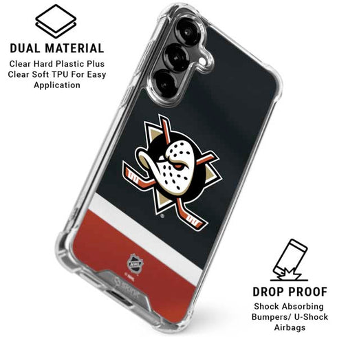 NHL Anaheim Ducks Jersey Galaxy S26 Clear Case