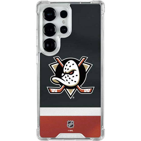 NHL Anaheim Ducks Jersey Galaxy S26 Ultra Clear Case