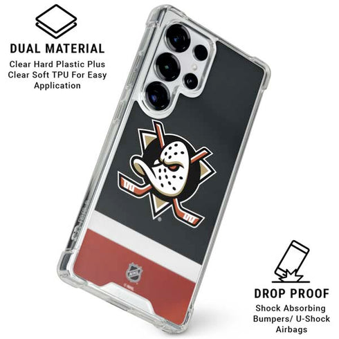 NHL Anaheim Ducks Jersey Galaxy S26 Ultra Clear Case