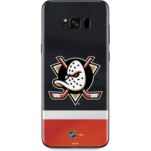 NHL Anaheim Ducks Jersey Galaxy S8 Skin