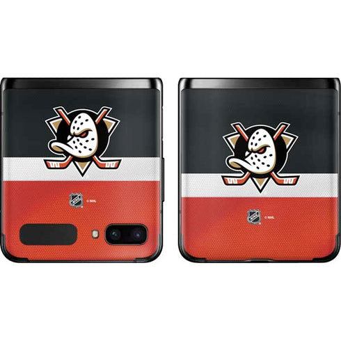 NHL Anaheim Ducks Jersey Galaxy Z Flip Skin