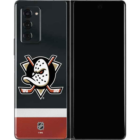NHL Anaheim Ducks Jersey Galaxy Z Fold2 5G Skin