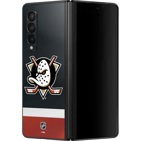 NHL Anaheim Ducks Jersey Galaxy Z Fold3 5G Skin