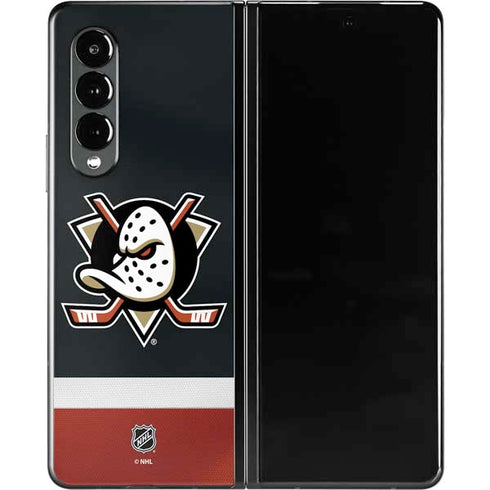 NHL Anaheim Ducks Jersey Galaxy Z Fold3 5G Skin
