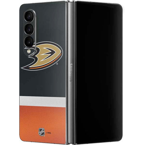 NHL Anaheim Ducks Jersey Galaxy Z Fold4 5G Skin