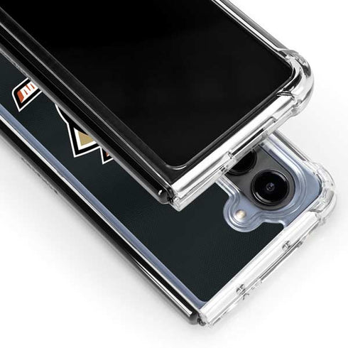 NHL Anaheim Ducks Jersey Galaxy Z Fold5 5G Clear Case