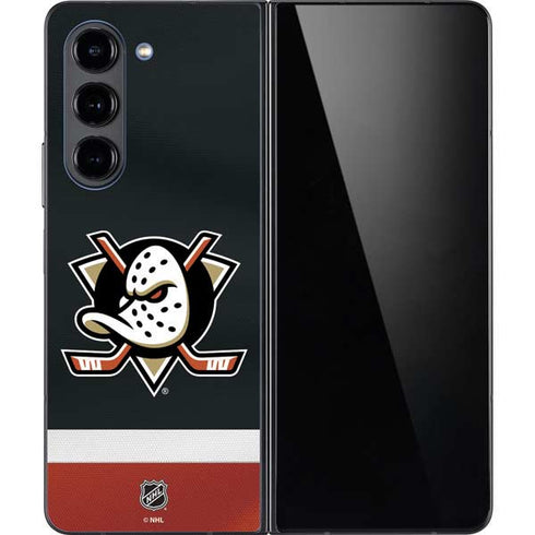 NHL Anaheim Ducks Jersey Galaxy Z Fold5 5G Skin