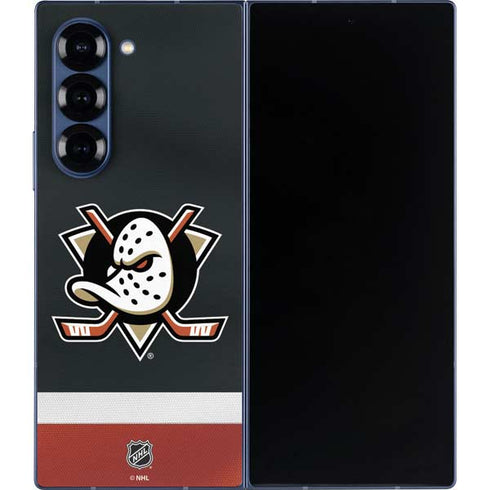 NHL Anaheim Ducks Jersey Galaxy Z Fold6 Skin