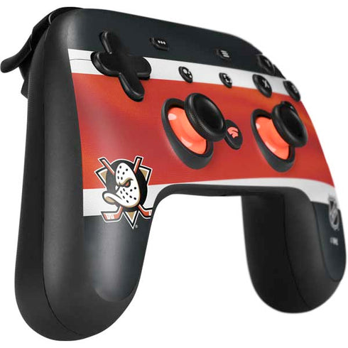 NHL Anaheim Ducks Jersey Google Stadia Controller Skin