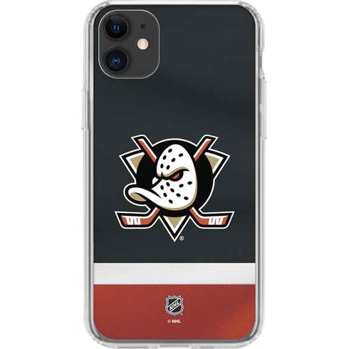 NHL Anaheim Ducks Jersey iPhone 11 Clear Case