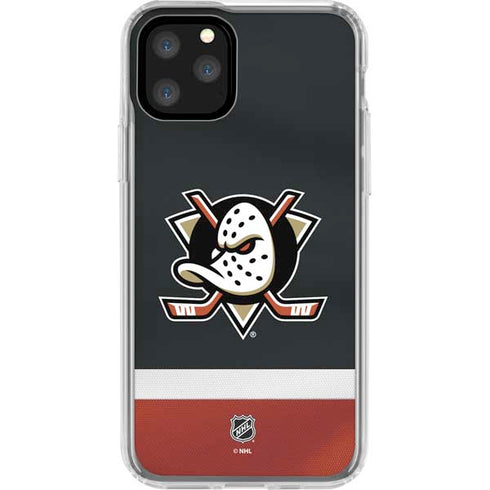 NHL Anaheim Ducks Jersey iPhone 11 Pro Clear Case