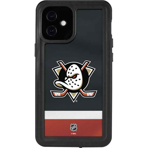 NHL Anaheim Ducks Jersey iPhone 12 Mini Waterproof Case