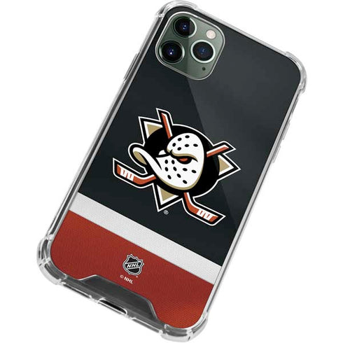 NHL Anaheim Ducks Jersey iPhone 12 Pro Clear Case