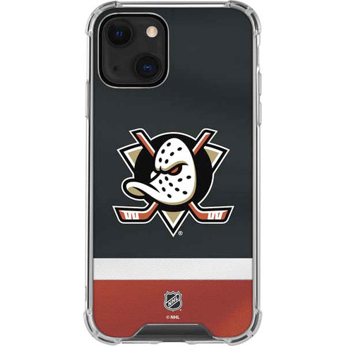 NHL Anaheim Ducks Jersey iPhone 13 Mini Clear Case