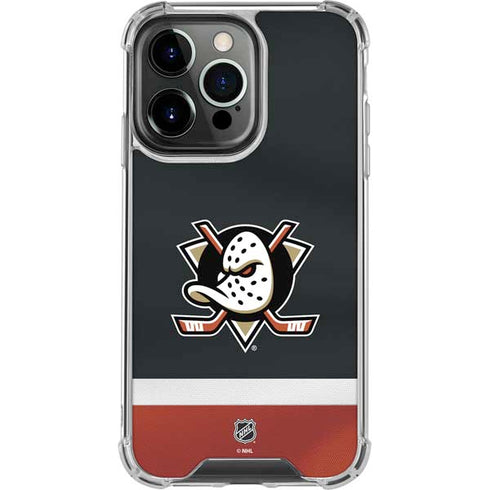 NHL Anaheim Ducks Jersey iPhone 15 Pro Clear Case