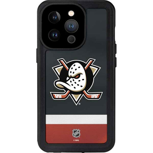 NHL Anaheim Ducks Jersey iPhone 15 Pro Waterproof Case
