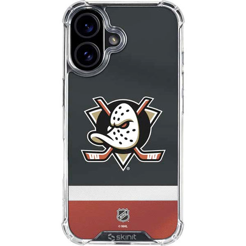 NHL Anaheim Ducks Jersey iPhone 16 Clear Case