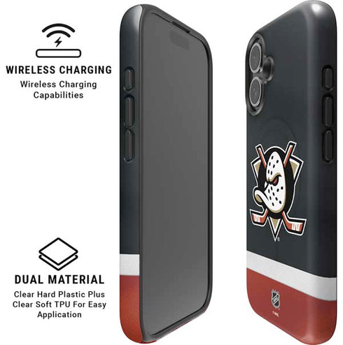 NHL Anaheim Ducks Jersey iPhone 16 Plus Magsafe Impact Case