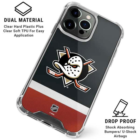 NHL Anaheim Ducks Jersey iPhone 16 Pro Max Clear Case