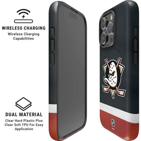 NHL Anaheim Ducks Jersey iPhone 16 Pro Max Magsafe Impact Case