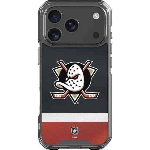NHL Anaheim Ducks Jersey iPhone 17 Pro Clear Case
