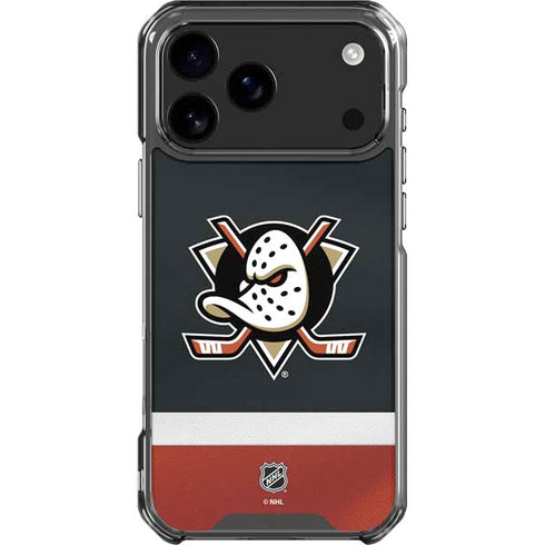 NHL Anaheim Ducks Jersey iPhone 18 Pro Max Clear Case