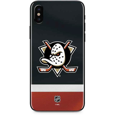 NHL Anaheim Ducks Jersey iPhone X Skin