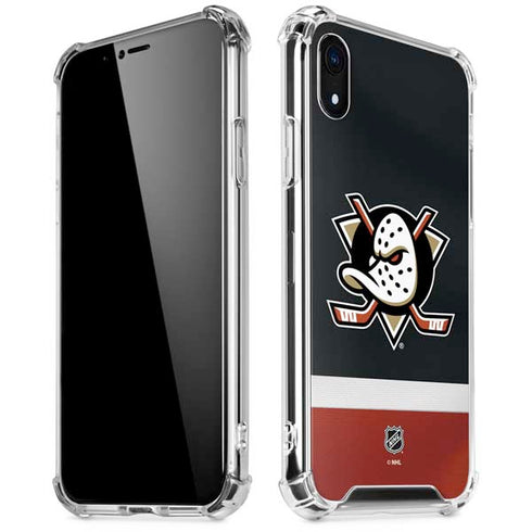 NHL Anaheim Ducks Jersey iPhone XR Clear Case