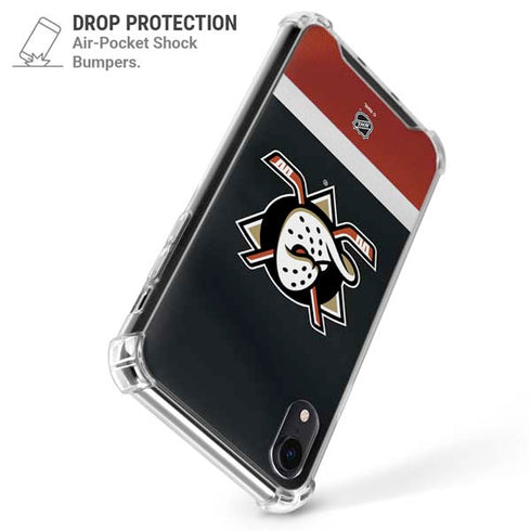 NHL Anaheim Ducks Jersey iPhone XR Clear Case