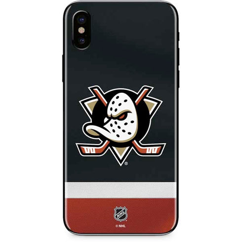 NHL Anaheim Ducks Jersey iPhone XS Skin