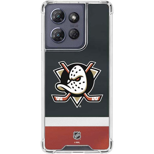 NHL Anaheim Ducks Jersey Moto G 5G (2025) Clear Case