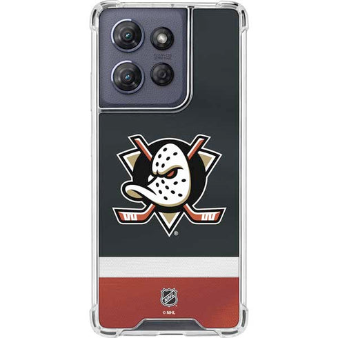 NHL Anaheim Ducks Jersey Moto G Play 5G (2025) Clear Case