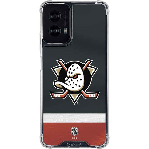 NHL Anaheim Ducks Jersey Moto G Power 5G (2024) Clear Case