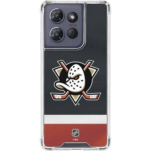 NHL Anaheim Ducks Jersey Moto G Power 5G (2025) Clear Case