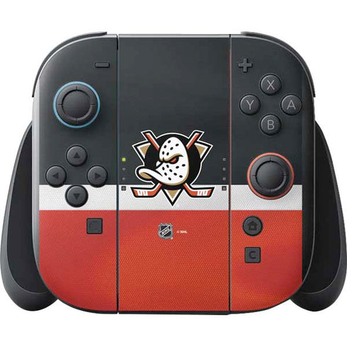 NHL Anaheim Ducks Jersey Nintendo Switch 2 (2025) with Joy-Con Skin