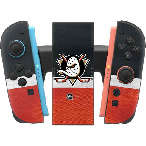 NHL Anaheim Ducks Jersey Nintendo Switch 2 (2025) Joy-Con Controller Skin