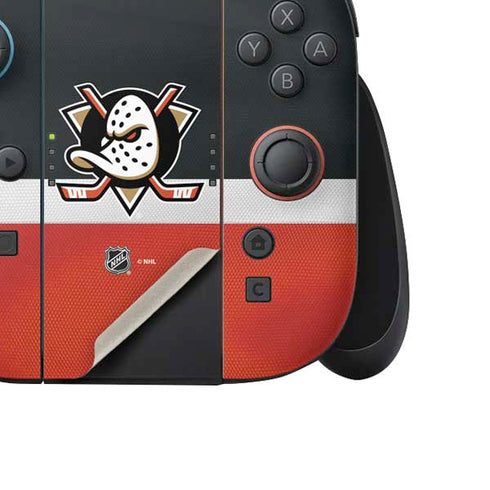 NHL Anaheim Ducks Jersey Nintendo Switch 2 (2025) Joy-Con Controller Skin