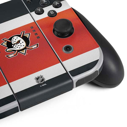 NHL Anaheim Ducks Jersey Nintendo Switch OLED (2021) Skin