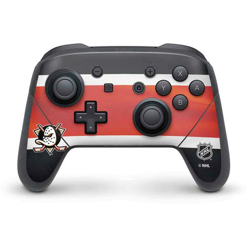 NHL Anaheim Ducks Jersey Nintendo Switch Pro Controller Skin
