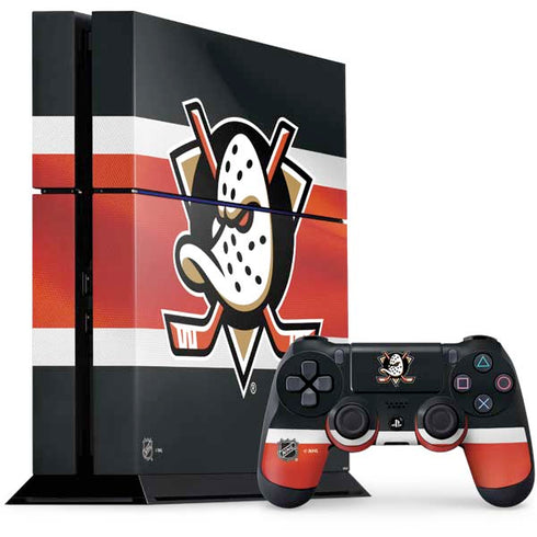 NHL Anaheim Ducks Jersey PS4 Console and Controller Bundle Skin