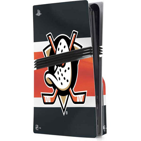 NHL Anaheim Ducks Jersey PS5 Pro Disk Console Skin