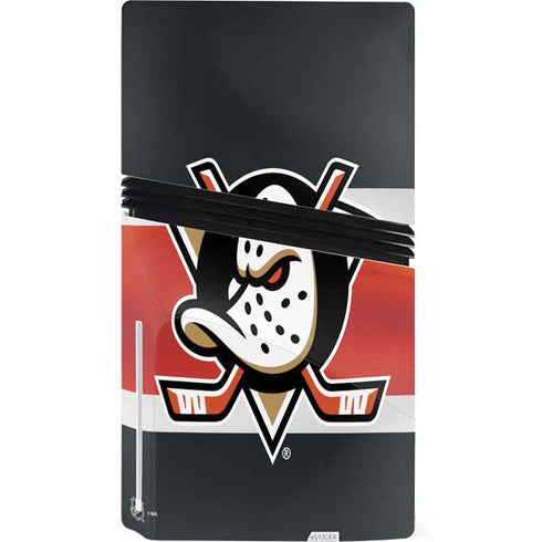 NHL Anaheim Ducks Jersey PS5 Pro Disk Console Skin