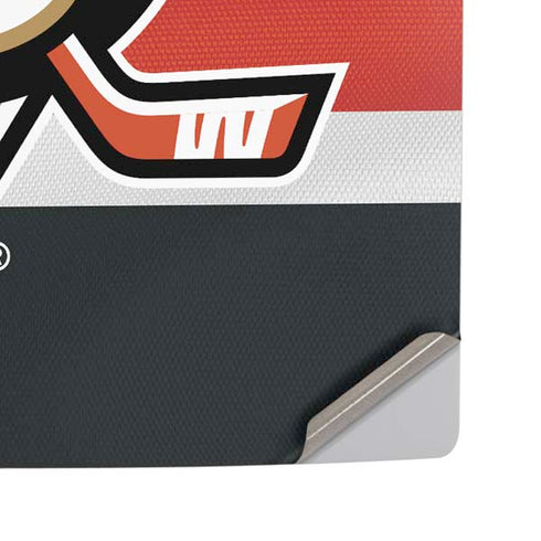 NHL Anaheim Ducks Jersey PS5 Pro Disk Console Skin