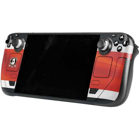 NHL Anaheim Ducks Jersey Steam Deck Handheld Gaming Computer OLED Skin