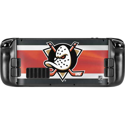 NHL Anaheim Ducks Jersey Steam Deck Handheld Gaming Computer OLED Skin