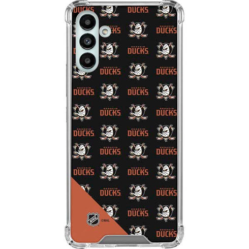 NHL Anaheim Ducks Pattern Galaxy A13 5G Clear Case