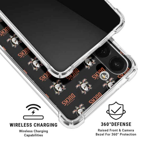 NHL Anaheim Ducks Pattern Galaxy A13 5G Clear Case
