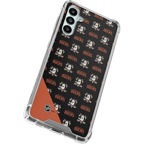 NHL Anaheim Ducks Pattern Galaxy A14 5G Clear Case